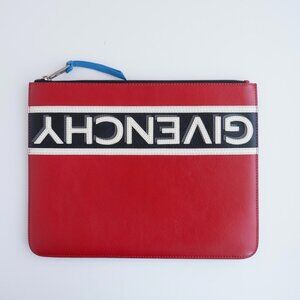 Authentic Preowned Givenchy Red Leather Clutch